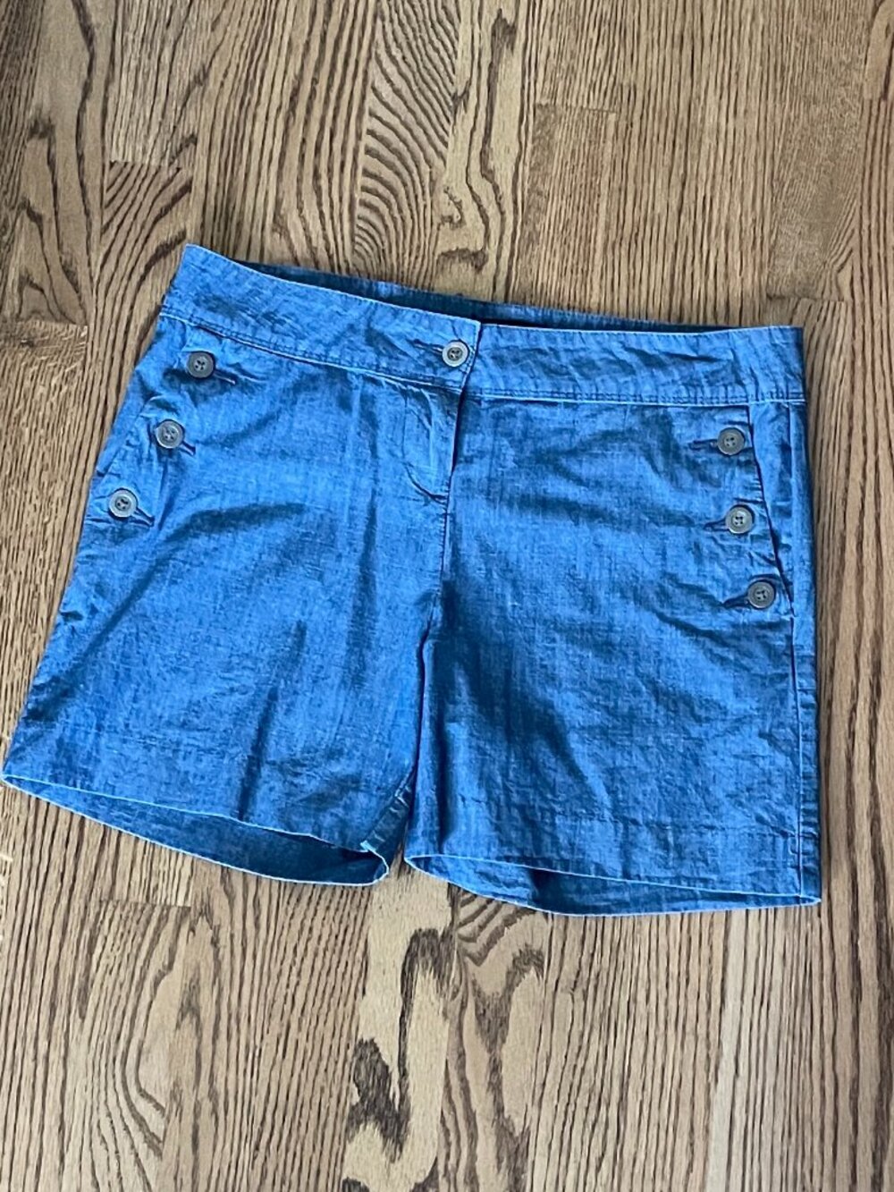 The Limited Blue Chambray Shorts